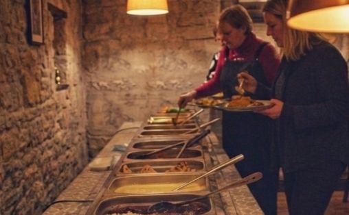 Unlimited vegetarian Indian thali at Namaste Village Cambridge