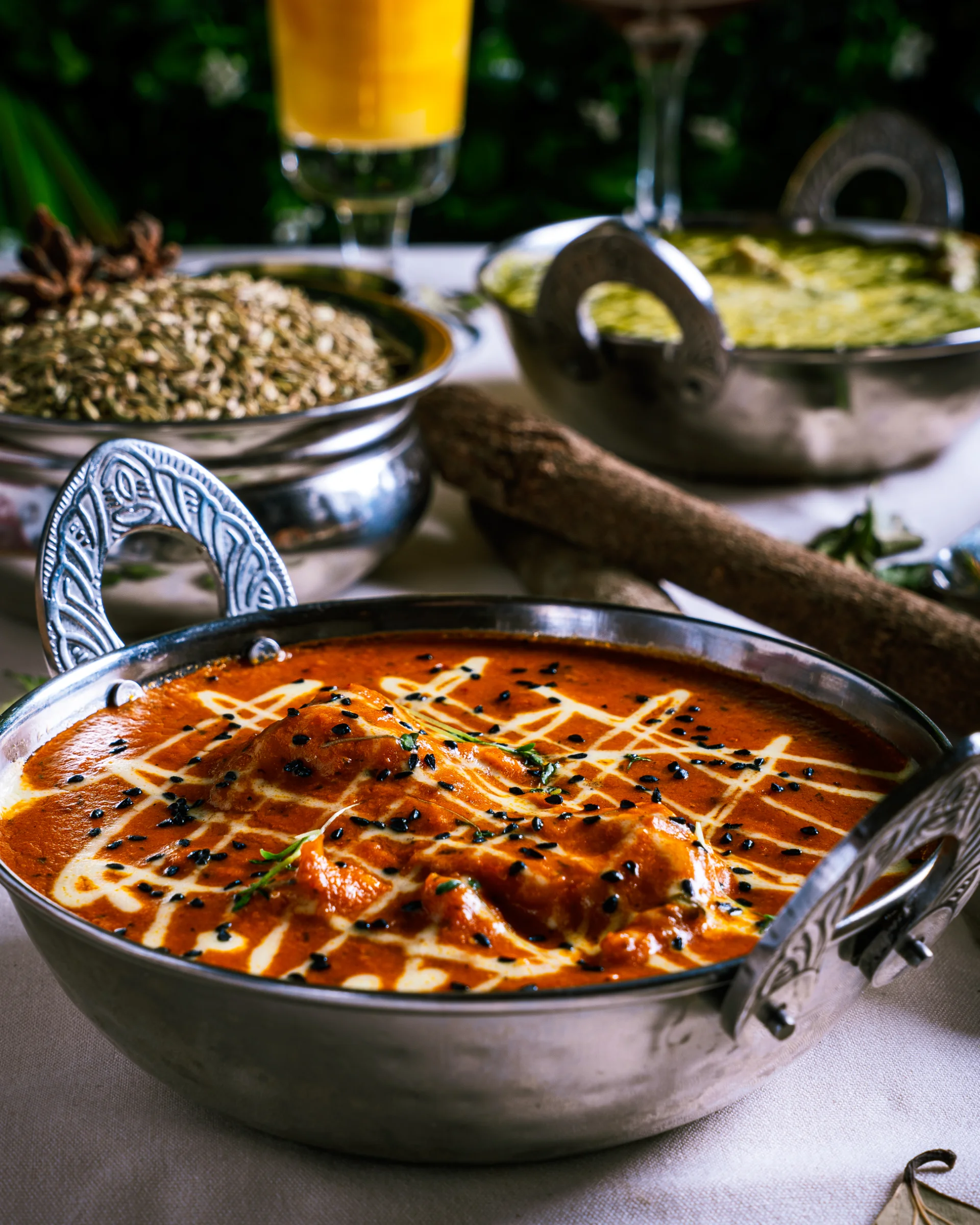 Vegetarian Indian food served at Namaste Village