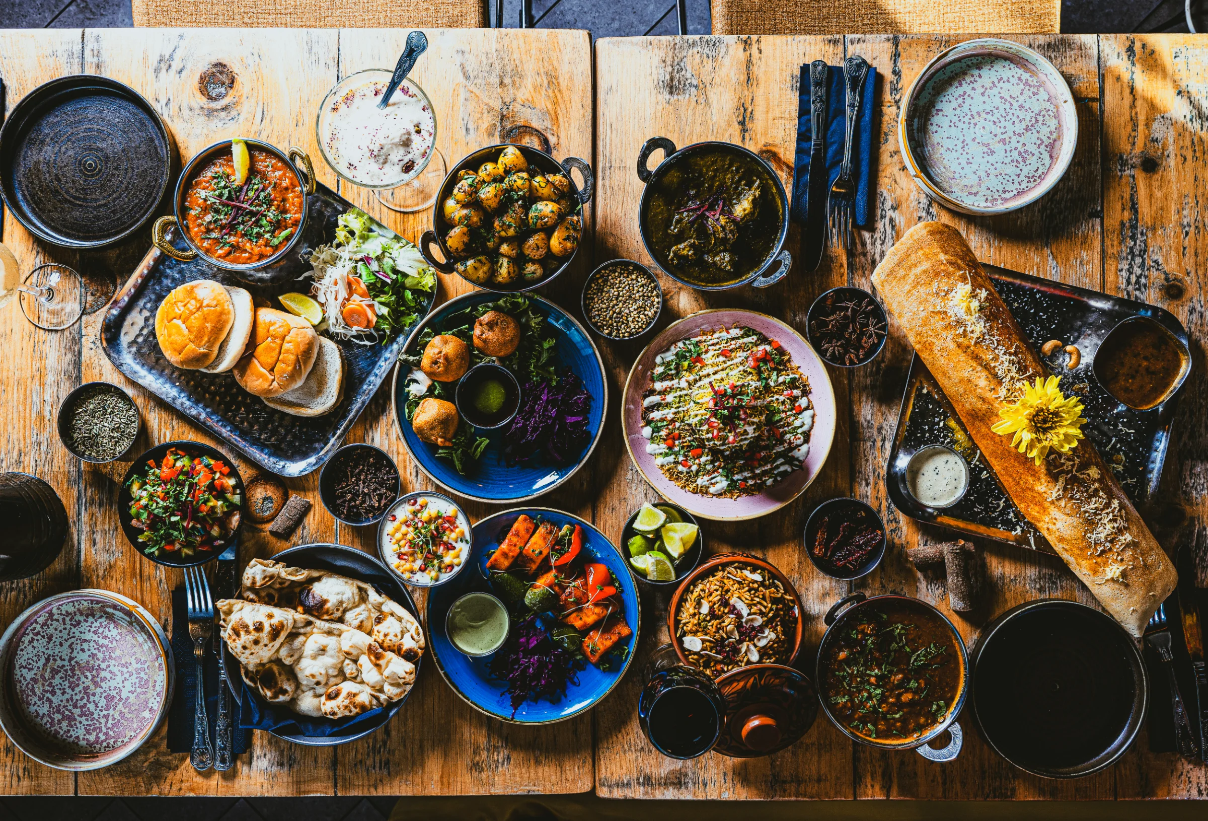 A La Carte menu at Namaste Village