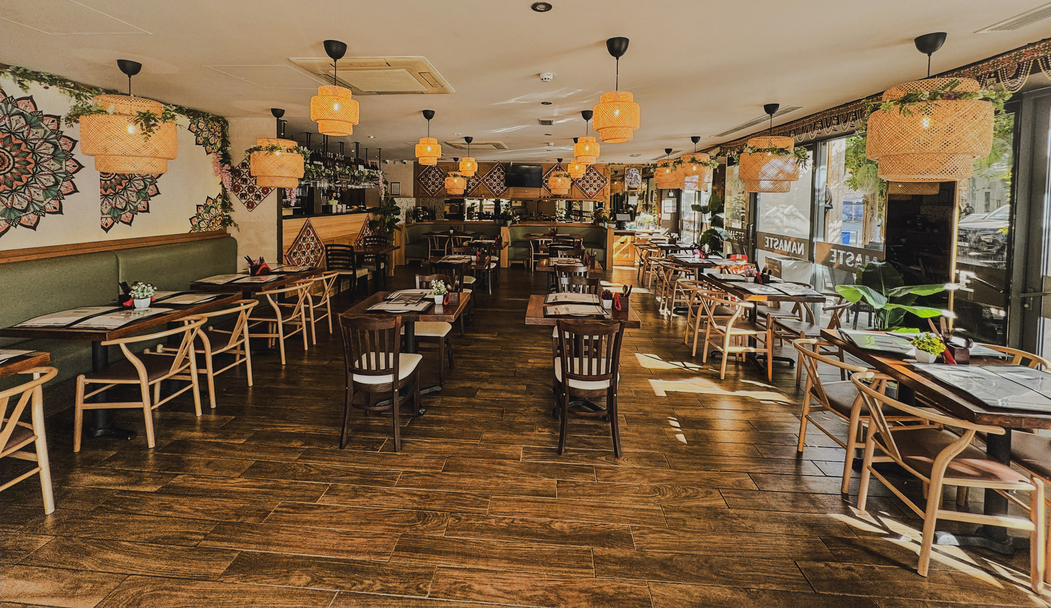 Namaste Village Oxford Indian vegetarian and vegan restaurant in the historic Castle Quarter